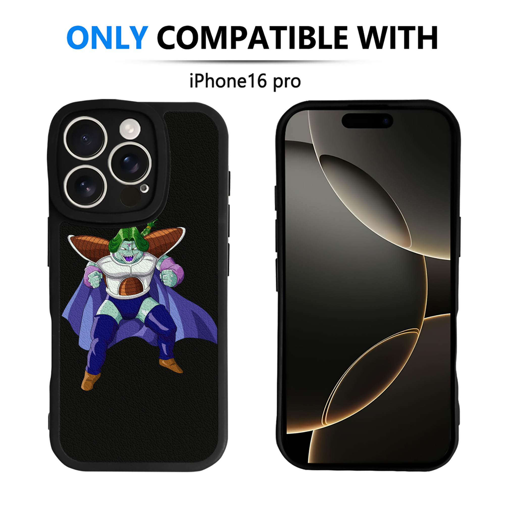 （画像用） ドラゴンボール DRAGON BALL 【iPhone 16シリーズ対応】シリコンスマホケース（レザー調） 材質：シリコン